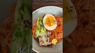 The CHEWIEST Savory Kimchi Bibim Guksu Recipe! | 김치비빔국수 #shorts