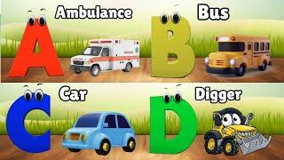 ABC Song Phonics, Transportation Song, ABC Song, Alphabet Educational Song A to Z for kids