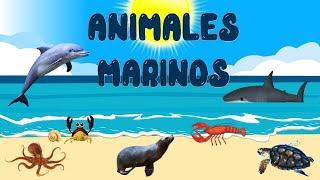 Animales Marinos para niños | Sonidos de animales | Videos educativos | LeoFunTv