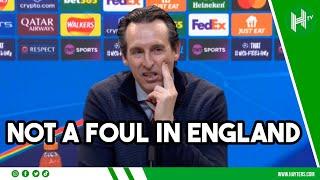 DIFFERENT RULES in Europe! Unai Emery reacts to Villa's disallowed late goal