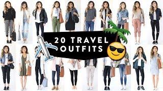 20 TRAVEL OUTFIT IDEAS | Casual Travel Fashion Lookbook | Spring Summer Airport | Miss Louie