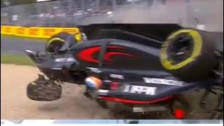 Australian GP. F1.  Crash. It’s like flying, u see d sky, & u see d ground. ‍