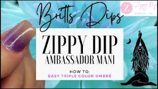 Zippy Dips | How To: Sunset Sky Ombré Dip Powder Mani