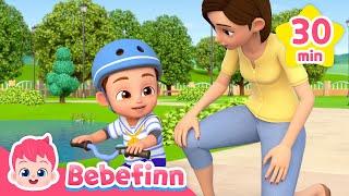 Bicycle Song and Baby Car +more | Ride a Bike | Learn Types of Vehicles | Bebefinn Nursery Rhymes