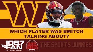 BMitch Torches #commanders Player For Bad Body Language | Sports Junkies