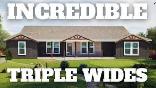 4 MASSIVE Triple Wide Mobile Homes That Will Blow You Away!