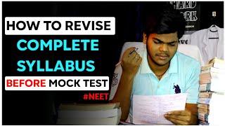 NEET 2022 REVISION TIPS FOR MOCK TEST| Score 650+ Marks