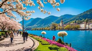 Lugano SwitzerlandWalking In Most Charming City _ Lake Lugano