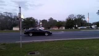 Turbo Ls Camaro testing trans brake on the street s475 billet th400 9 inch