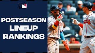 POSTSEASON LINEUP RANKINGS! Here is how EVERY postseason team's lineup stacks up!