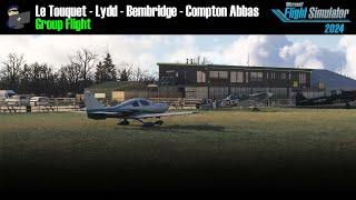 MSFS 2024 | VFR Group Flight | Le Touquet - Lydd - Bembridge - Compton Abbas