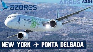  NEW YORK JFK  PONTA DELGADA  | AZORES AIRLINES A321 | MSFS 2023