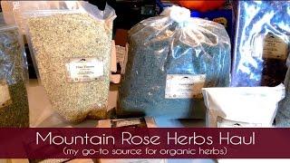 Mountain Rose Herbs Haul (my go-to source for organic herbs)