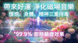 淨化 磁場 【99.9%驗證效果】告別有害成癮的不良磁場｜讓情感、身體、精神排毒｜淨化磁場.吸引力法則.高頻能量音樂.布玫瑰.好運音樂.吸引感激與豐盛之光.自帶團寵好人緣.金桃花貴人.淨化社交磁場頻率