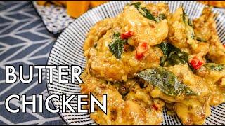 Creamy Crispy Butter Chicken | fried chicken bites tossed in creamy, garlicky butter sauce