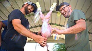 Rabbit Processing Day on the Farm with @GWPHomestead ! Home Rabbit Butcher DITL VLOG