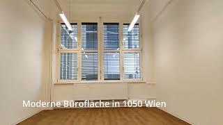 Ab sofort zu mieten: Moderne Bürofläche in 1050 Wien. Kompletter Rundgang