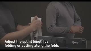 How to splint an upper arm using SHEETSPLINT universal modular splint.