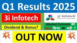 3I INFOTECH Q1 results 2025 | 3I INFOTECH results today | 3I INFOTECH Share News | 3I INFOTECH Share