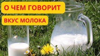 Вкус молока от коровы. О чём он говорит?