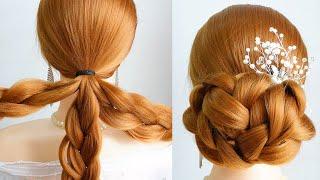 Easy Updos For Long Hair For Beginners | Wedding Hairstyle Bridal