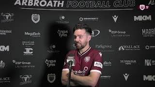 Arbroath 3 - 0 Montrose - Ryan Dow - Post Match Interview