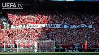 Denmark and Belgium tribute to Christian Eriksen | EURO 2020