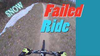 Failed to Prepare for the Cold Training Ride Yankee Springs MTB Trail- Week 22