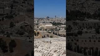 Explanada del Templo Judío de Jerusalén vista desde el Monte de los Olivos