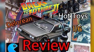 Hot Toys Back To The Future Part 2 DeLorean 1/6 Model Toy Unboxing/Review BTTF Time Machine!!!