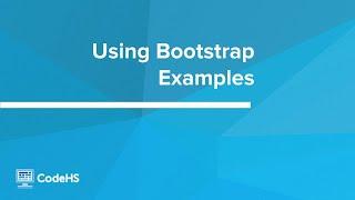 Using Bootstrap Examples