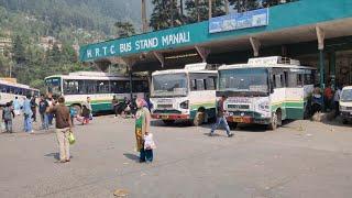 MANALI BUS STAND | HRTC BUS | MANALI MALL ROAD | HIMACHAL PRADESH | VLOG | SASATRAVELSIN