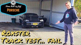 Roxster track test didn't go so well - Porsche 986 Boxster V8 engine swap track car build 34