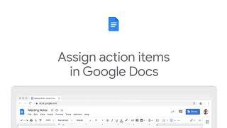 How to Assign action items using @ symbol in Google Docs using Google Workspace for business