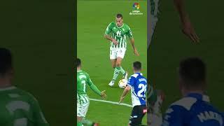 Perfect accuracy by Sergio Canales ‍  #OTD #shorts #laligasantander #realbetis