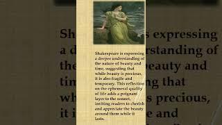 Famous Lines of Sonnet 18 by William Shakespeare 2 #ytshorts #literature