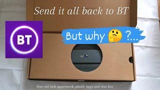 Return to sender - BT will have your old hub & all the packaging to recycle #BT #BritishTelecom