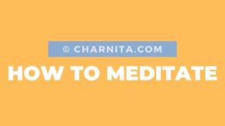 How to Meditate for Beginners - with Conscious Breathing