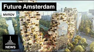 Future Amsterdam - 'Valley' by MVRDV Tops out in Zuidas District