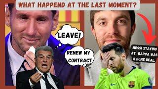 Why Messi left Barcelona | Who is responsible ? | 3 years since he left