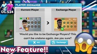 New Feature!! How to Exchange Players in Dream League Soccer 2024 | Reroll Feature in DLS 24 Mobile