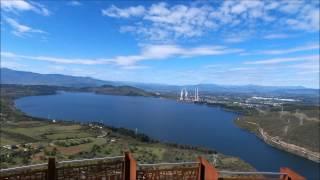 A vista de drone. Santuario y mirador de  LA PEÑA. Congosto- El Bierzo (León)