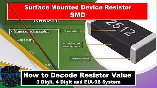 Surface Mounted Device or SMD Resistor || How to Decode or Read Value 3, 4 Digits and EIA-96 System