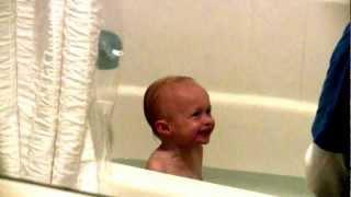 Baby Micah Laughing Hysterically in the Bathtub