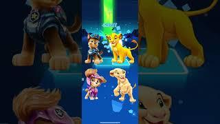 Chase vs Simba vs Skye vs Nala - Tiles Hop #shorts