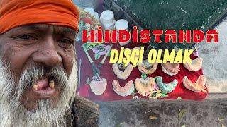 Hindistan Sokak Ortasında ki Dişçi - Tapınak Şehri Pushkar