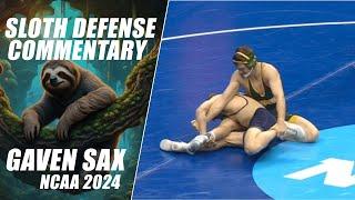 Gaven "Sloth Man" Sax Defense Breakdown - NCAA Wrestling 2024