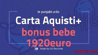 Carta Aquisti 480+ 1920euro per Bonus bebe (Assegno di Natalita) in urdu punjabi +393925083589