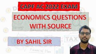 CAPF AC 2022 - Economics Question Analysis with Source #capfac2022 #studyfunda