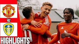 Manchester United vs Leeds | All Goals & Highlights | U18 Premier League Cup | 23/11/24